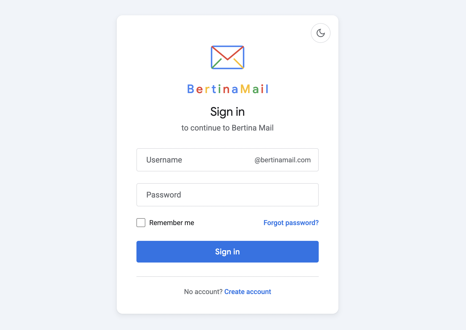 Bertina Mail Demo
